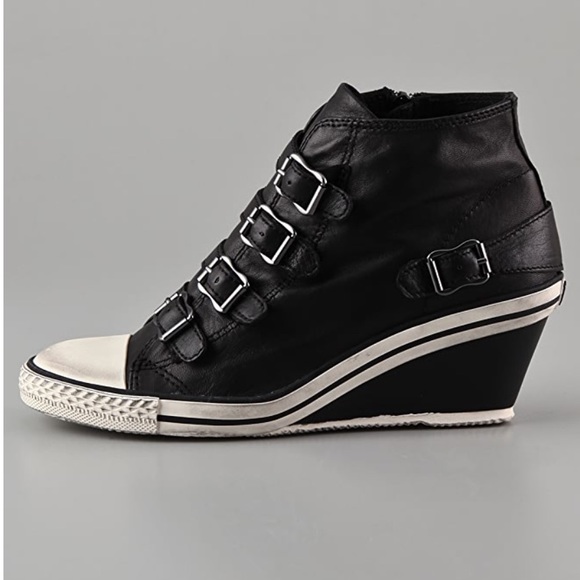 Ash Shoes - Ash leather wedge buckle sneakers